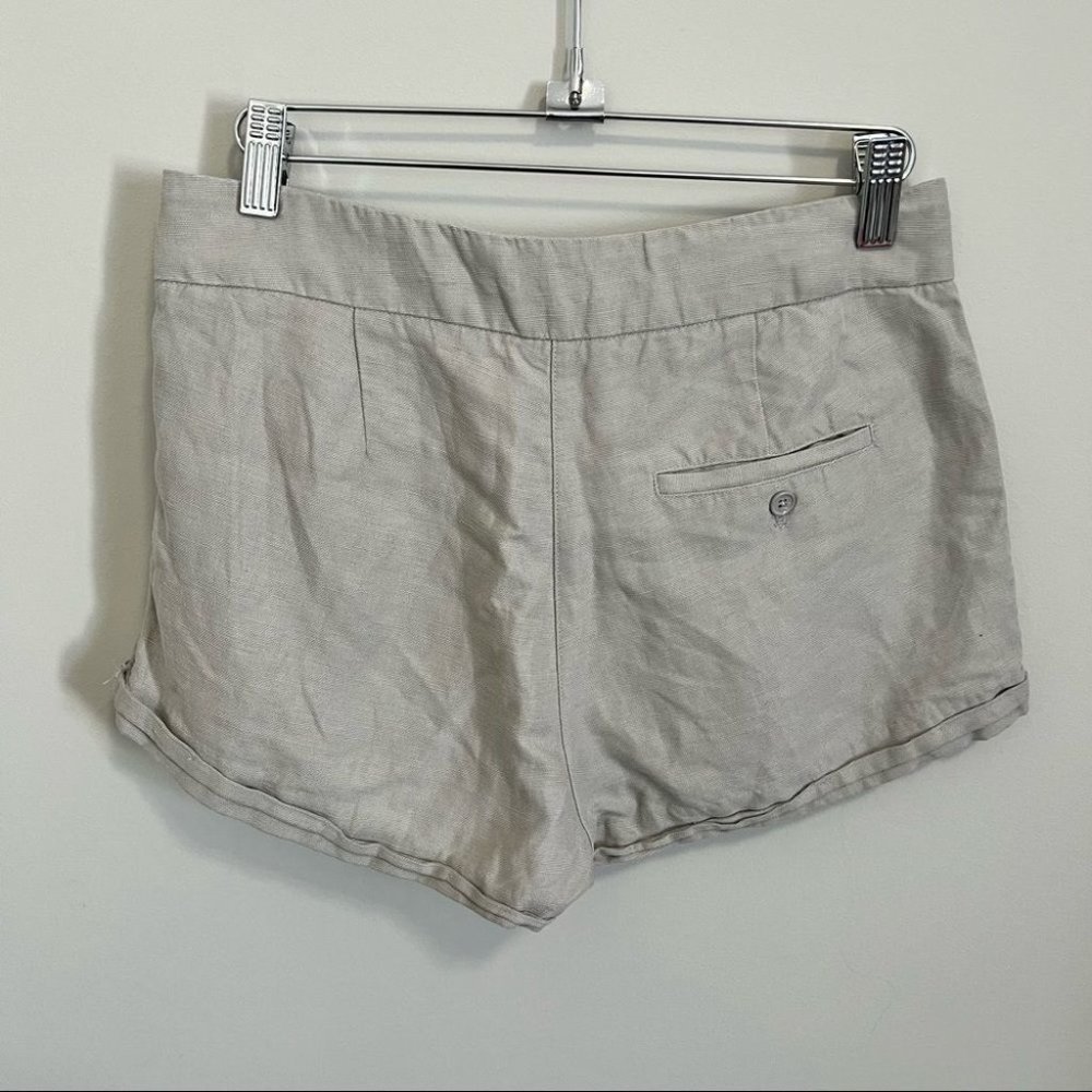 Aritzia Wilfred Allegra Short Light Grey Linen Shorts - Picture 8 of 15